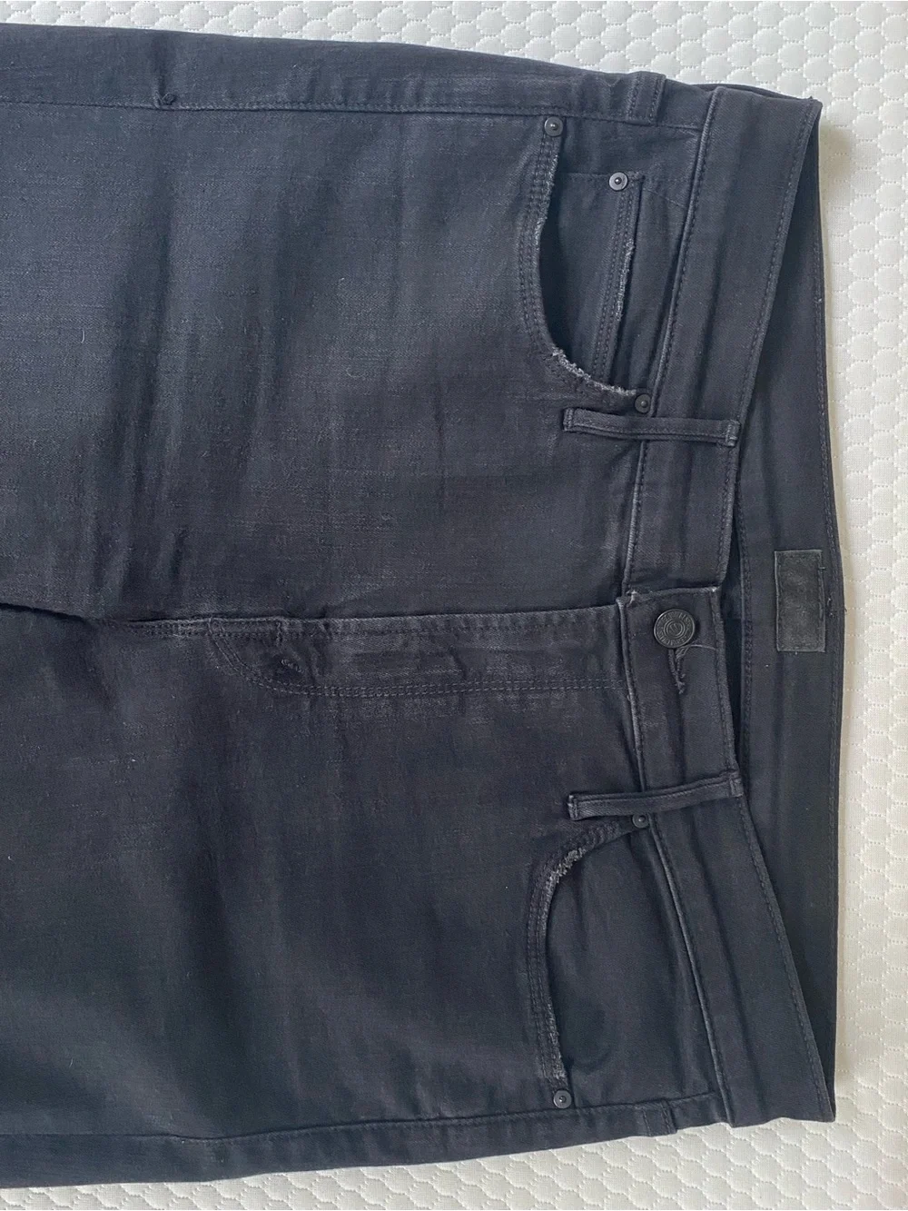 Mother: Denim- Black Mid-Rise Dazzler - Picture 6 of 9